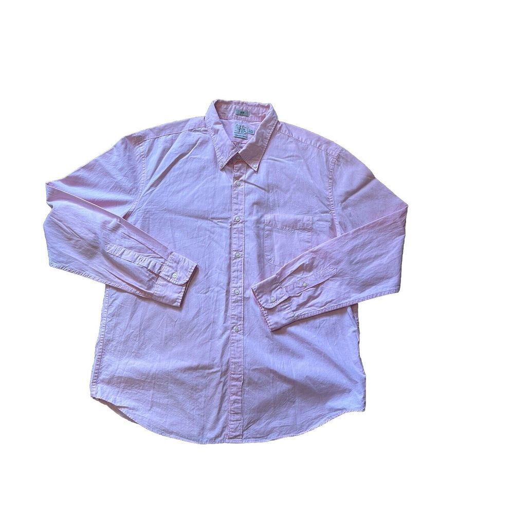 J.Crew Secret Wash Slim Fit 100's 2-‎ Ply Yarns Button Down Shirt Men's Size XXL